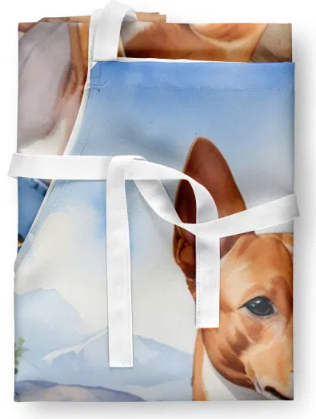 Basenji - Welcome Cowboy Apron for Cooking, Baking and Crafts for Adult Women and Men - Unisex Large
