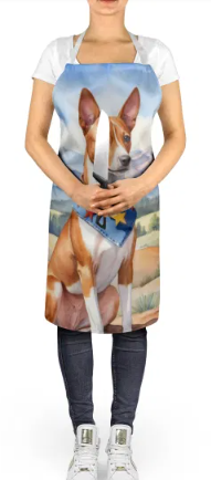 Basenji - Welcome Cowboy Apron for Cooking, Baking and Crafts for Adult Women and Men - Unisex Large