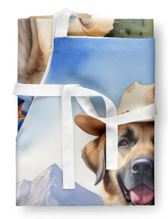 Anatolian Shepherd - Welcome Cowboy Apron for Cooking, Baking and Crafts for Adult Women and Men - Unisex Large