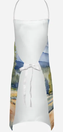 Borzoi - Welcome Cowboy Apron for Cooking, Baking and Crafts for Adult Women and Men - Unisex Large