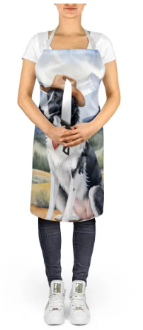 Borzoi - Welcome Cowboy Apron for Cooking, Baking and Crafts for Adult Women and Men - Unisex Large