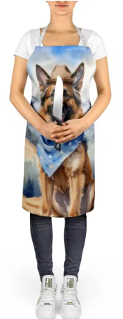 Belgian Tervuren - Cowboy Apron for Cooking, Baking and Crafts for Adult Women and Men - Unisex Large