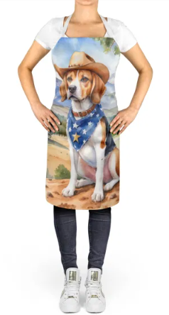 Beagle - Welcome Cowboy Apron for Cooking, Baking and Crafts for Adult Women and Men - Unisex Large