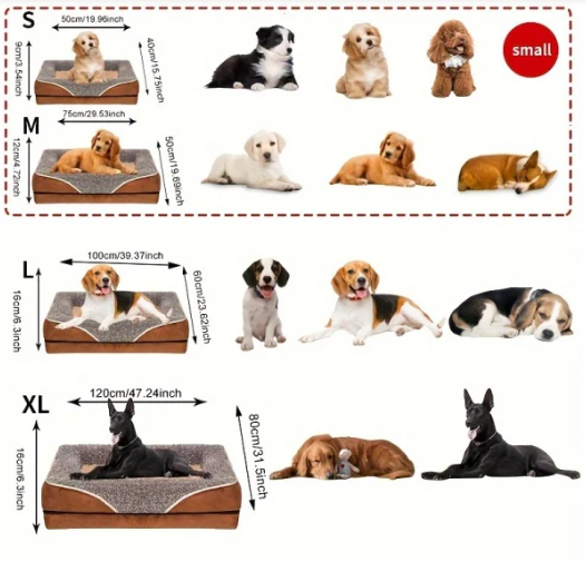 Sofa Bed with Removeable Washable Cover for Dogs