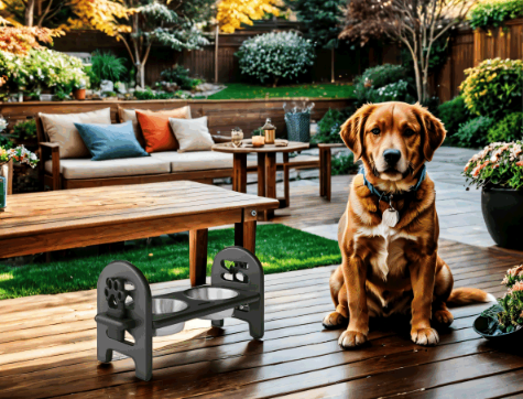 Adjustable Food and Water Bowls for Travel for Dogs and Cats