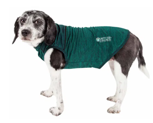 Pet Life - Active 'Aero-Pawlse' Heathered Quick-Dry And 4-Way Stretch Tank Top Shirt for Dogs