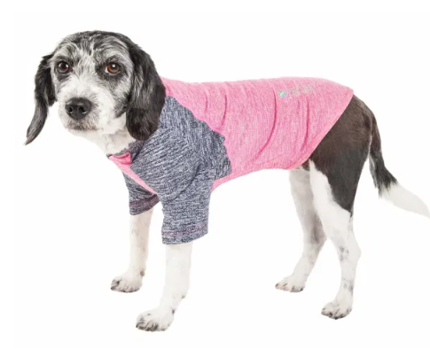 Pet Life - Active 'Hybreed' 4-Way Stretch Two-Toned Performance T-Shirt for Dogs