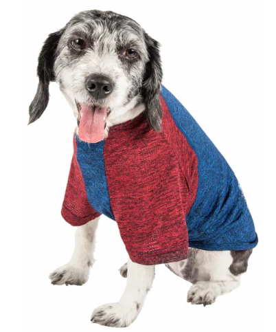 Pet Life - Active 'Hybreed' 4-Way Stretch Two-Toned Performance T-Shirt for Dogs