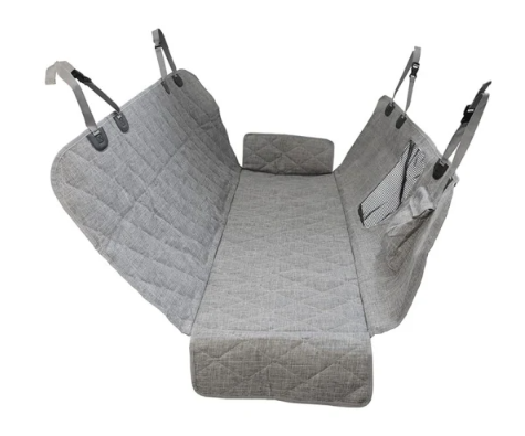 Waterproof Durable Car Back Seat Cover with Storage Pocket for Pets