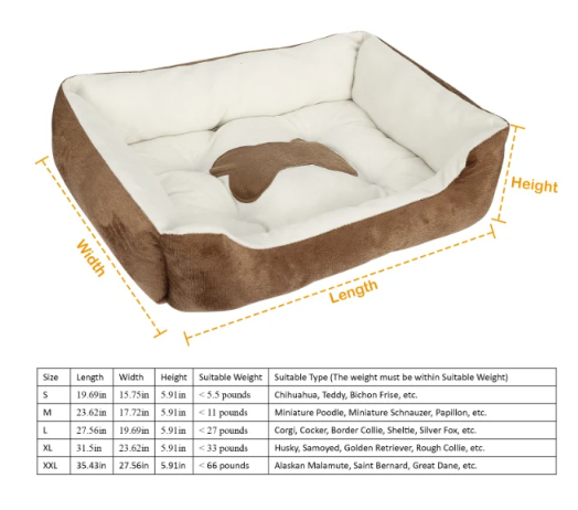 XX Large Plush Fleece Bed for large Breed Dogs