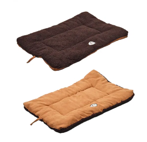 Pet Life - Eco-Paws - Reversible Comfortable Dog Bed - Brown/Tan