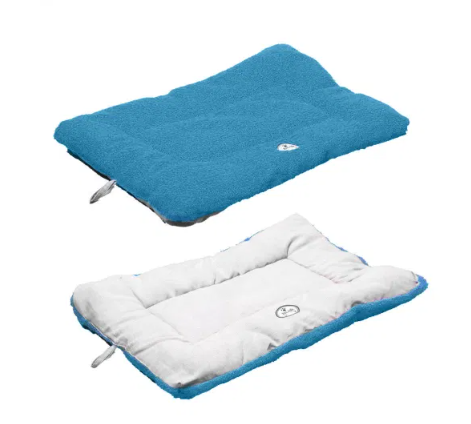 Pet Life - Eco-Paws - Reversible Comfortable Dog Bed - Blue/Gray