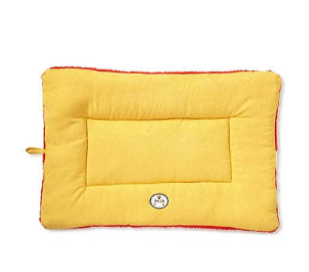 Pet Life - Eco-Paws - Reversible Comfortable Dog Bed - Red/Yellow