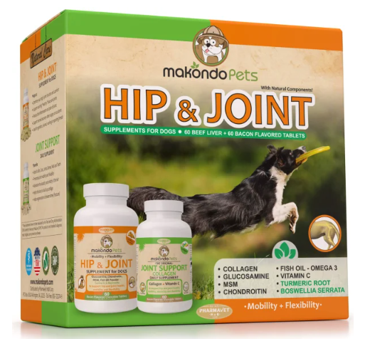 Hip and Joint Supplement with Chondroitin Collagen for Dogs