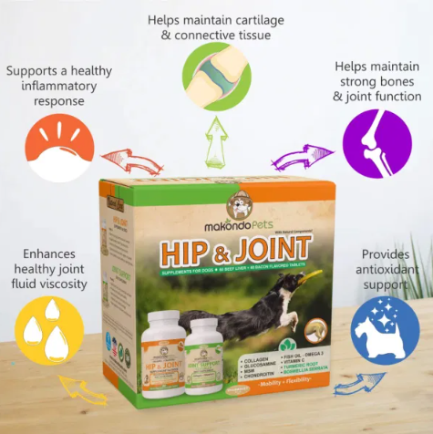 Hip and Joint Supplement with Chondroitin Collagen for Dogs