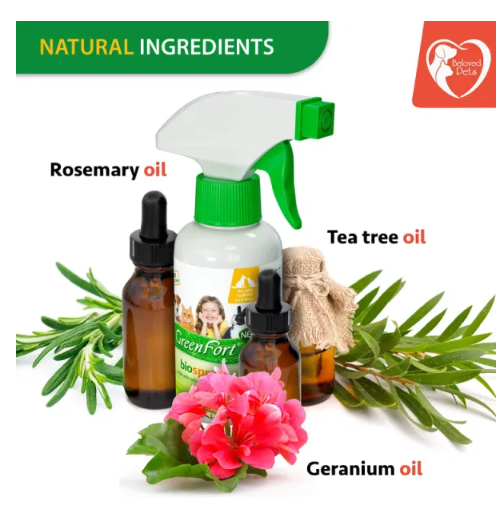 Natural Flea and Tick Bug Repellent Home Spray for Dogs and Cats