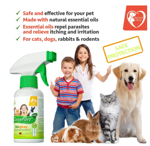 Natural Flea and Tick Bug Repellent Home Spray for Dogs and Cats