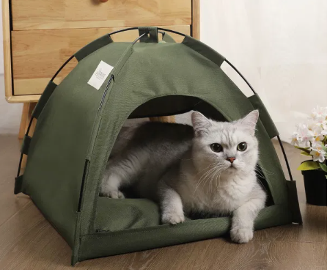 Portable Tent Cave For Cats And Small Dogs With Removable Non-Slip Soft