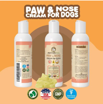 Natural Fragrance Free Paw and Nose Balm for Dogs