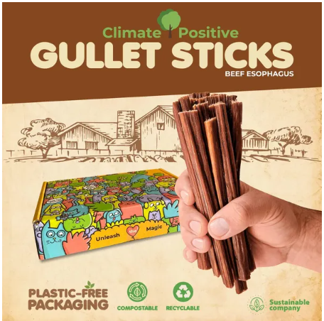 100% Natural Beef Gullet Sticks Chews Treats for Dogs