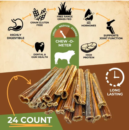 100% Natural Beef Gullet Sticks Chews Treats for Dogs