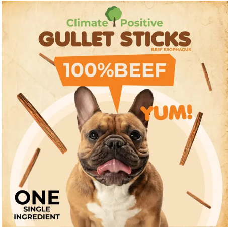 100% Natural Beef Gullet Sticks Chews Treats for Dogs