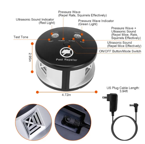 360° Ultrasonic Pest Repeller Electronic Plug-in Pest Control