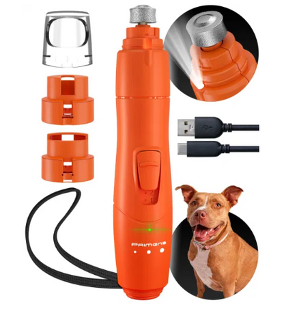 Rechargeable Nail Grinder with LED Light for Dogs and Cats