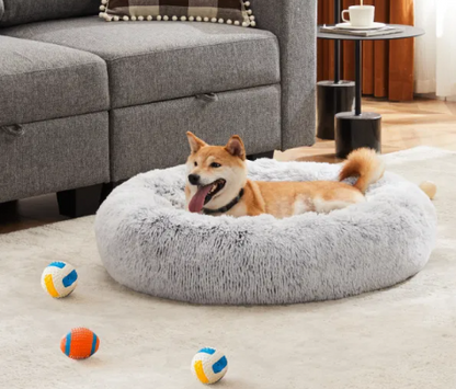 Sweetcrispy - Anti-Slip Round Plush Bed for Dogs and Cats - Large and X Large