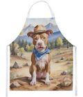 Pit Bull Terrier II - Welcome Cowboy Apron for Cooking, Baking and Crafts for Adult Women and Men - Unisex Large