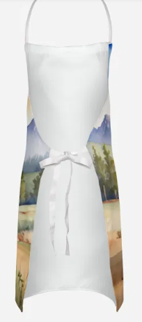 Border Terrier - Welcome Cowboy Apron for Cooking, Baking and Crafts for Adult Women and Men - Unisex Large