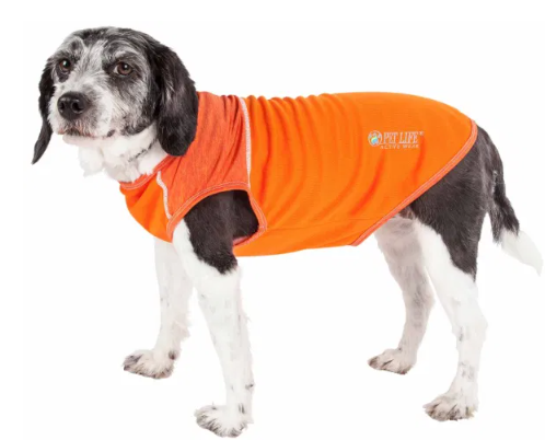 Pet Life - Active 'Aero-Pawlse' Heathered Quick-Dry And 4-Way Stretch Tank Top Shirt for Dogs