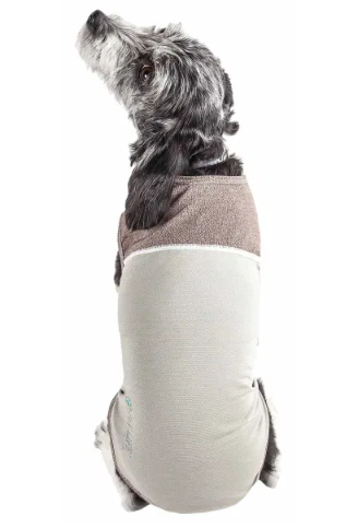 Pet Life - Active 'Aero-Pawlse' Heathered Quick-Dry And 4-Way Stretch Tank Top Shirt for Dogs