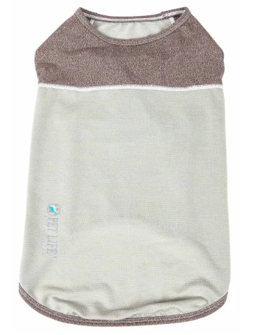 Pet Life - Active 'Aero-Pawlse' Heathered Quick-Dry And 4-Way Stretch Tank Top Shirt for Dogs