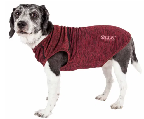 Pet Life - Active 'Aero-Pawlse' Heathered Quick-Dry And 4-Way Stretch Tank Top Shirt for Dogs