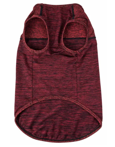 Pet Life - Active 'Aero-Pawlse' Heathered Quick-Dry And 4-Way Stretch Tank Top Shirt for Dogs