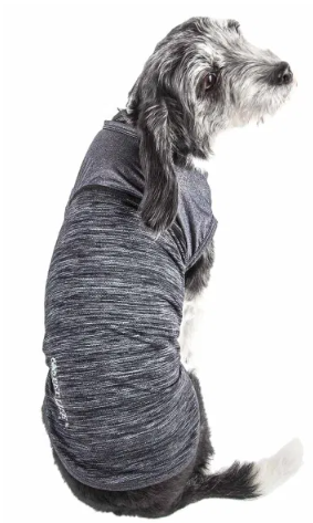 Pet Life - Active 'Aero-Pawlse' Heathered Quick-Dry And 4-Way Stretch Tank Top Shirt for Dogs