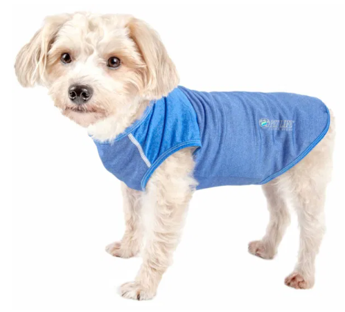 Pet Life - Active 'Aero-Pawlse' Heathered Quick-Dry And 4-Way Stretch Tank Top Shirt for Dogs