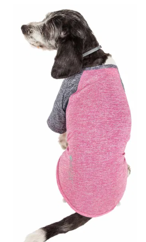 Pet Life - Active 'Hybreed' 4-Way Stretch Two-Toned Performance T-Shirt for Dogs