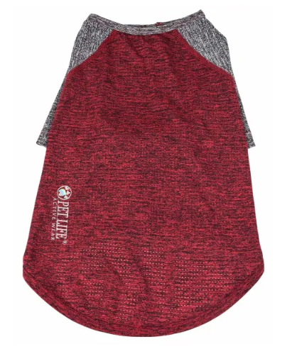 Pet Life - Active 'Hybreed' 4-Way Stretch Two-Toned Performance T-Shirt for Dogs