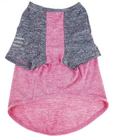 Pet Life - Active 'Hybreed' 4-Way Stretch Two-Toned Performance T-Shirt for Dogs