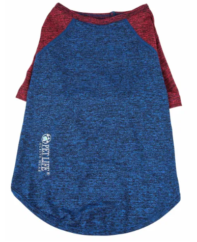 Pet Life - Active 'Hybreed' 4-Way Stretch Two-Toned Performance T-Shirt for Dogs