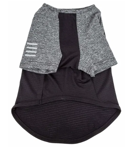 Pet Life - Active 'Hybreed' 4-Way Stretch Two-Toned Performance T-Shirt for Dogs