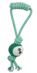 Pull Away Rope and Tennis Ball Toy for Dogs