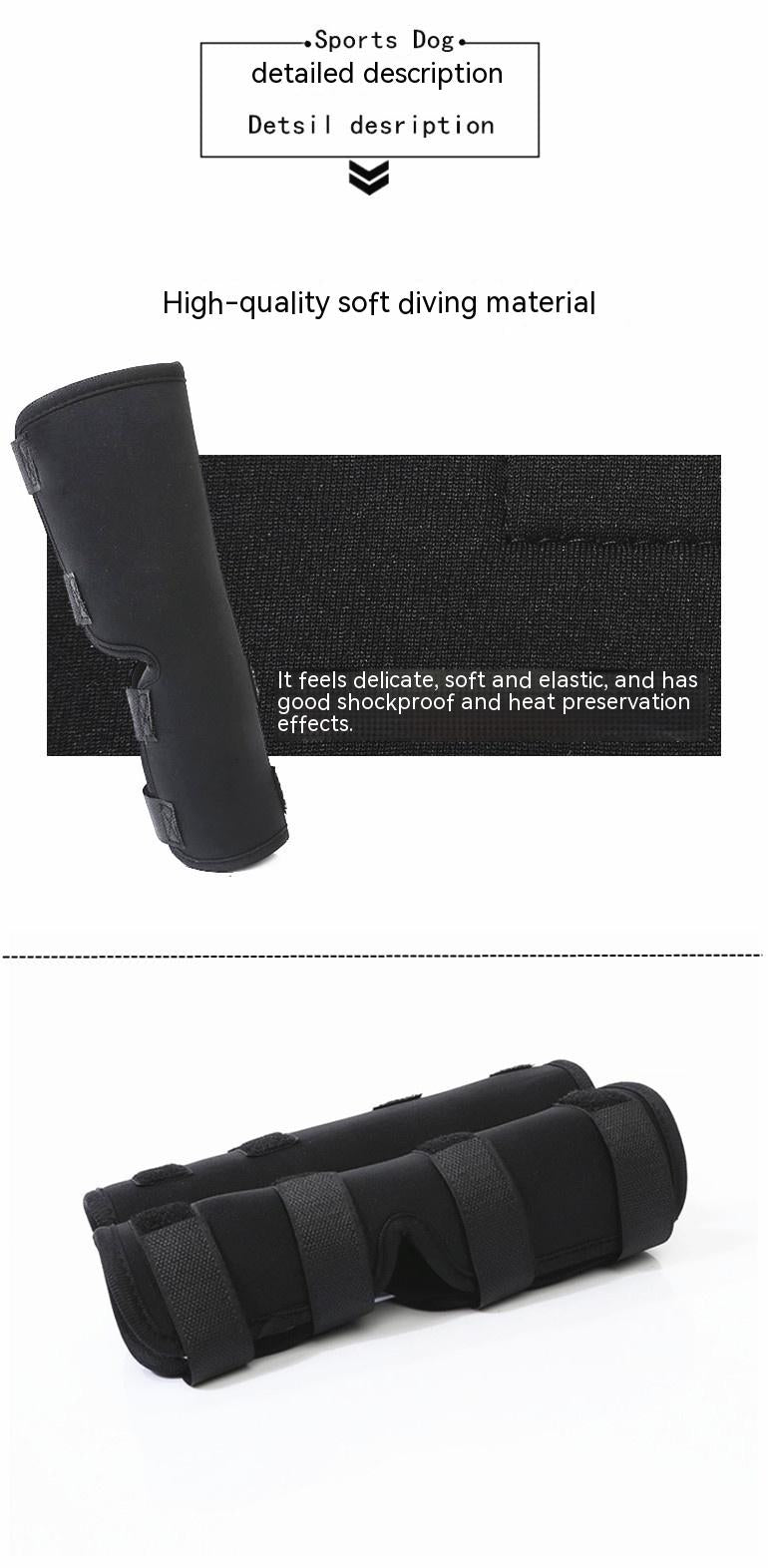 Anti-Licking Adjustable Protective Knee Brace