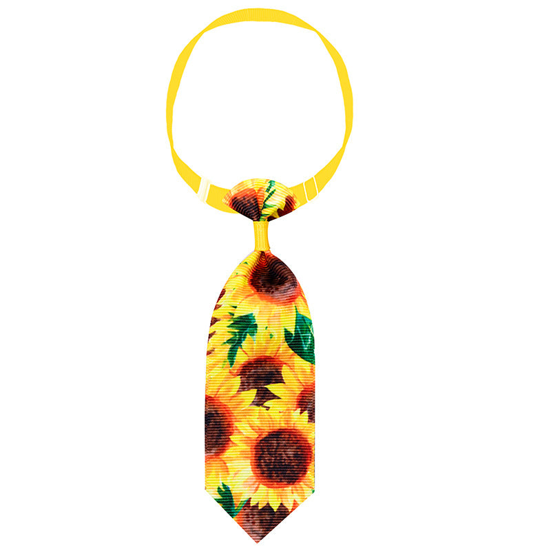 Sunflower Tie Spring-Summer Collars for Dogs