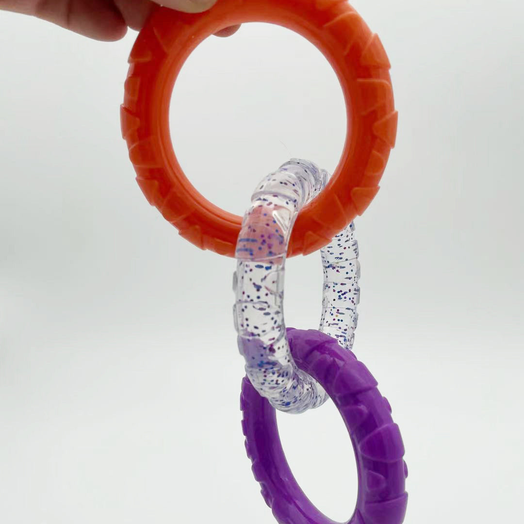 Attached Triple Rings Chew Toys for Dogs