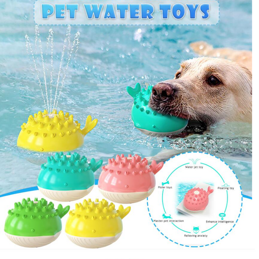 Summer and Bathing Floating Water Spray Toy for Dogs