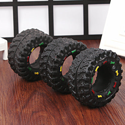 Squeaky Tire Chew Toy or Puppies and Small Dogs