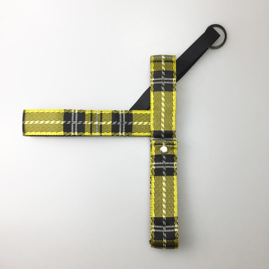 Plaid Dog Chest Harness and Matching Leash